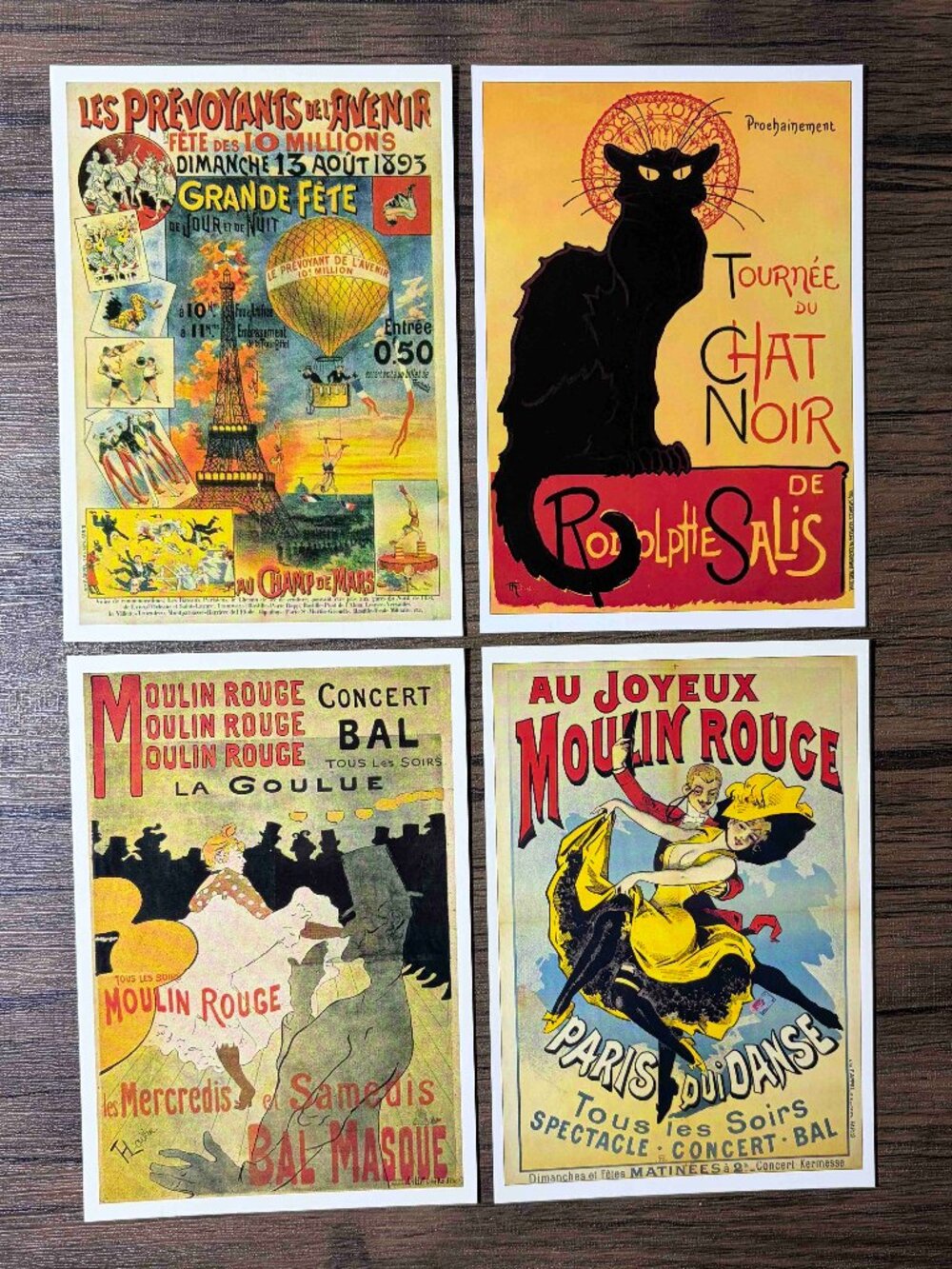 Paris postcards Lot of 4 - Moulin Rouge